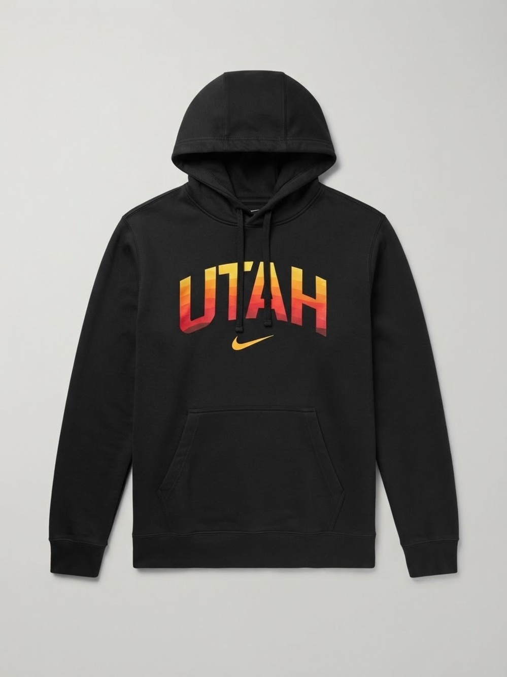 Nike University of Utah Mens Hoodie Black Gradient Logo Size M